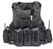 Gilet Protettivo <span class=keywords><strong>Molle</strong></span> Regolabile in Poliestere Oxford per Esterni con Sgancio Rapido per Paintballisti Shun Tai - Product Image 5