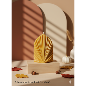 เทียนใบปาล์มสไตล์มินิมอล - ขี้ผึ้งถั่วเหลืองธรรมชาติเพื่อความหรูหราที่เป็นมิตรกับสิ่งแวดล้อม - Product Image 4