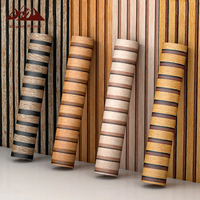 WAYON gros étanche auto-adhésif en bois grille fond PVC papier peint pour chambre décoration murale