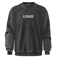 Sweat-shirts rétro 460 GSM pour hommes, haute qualité, personnalisables, effet délavé, nouveau design, coupe oversize, teinture unie, vente en gros