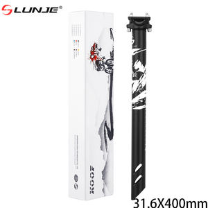 <span class=keywords><strong>Tige</strong></span> <span class=keywords><strong>de</strong></span> <span class=keywords><strong>Selle</strong></span> Vélo <span class=keywords><strong>de</strong></span> Route LUNJE <span class=keywords><strong>avec</strong></span> <span class=keywords><strong>Amortisseur</strong></span> 27.2/31.6 x 400mm en Alliage d'Aluminium Ultralégère pour Cyclisme - Product Image 2