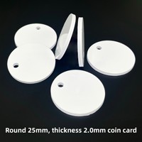 Carte NFC RFID 25MM pour animaux de compagnie, étiquettes pour blanchisserie et entrepôt, fréquence 860-960MHz, puce NFC213, compatible Google