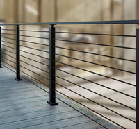 Poteau de garde-corps en câble sur mesure avec balustrade en câble métallique pour la rénovation de l'extérieur des escaliers et des porches