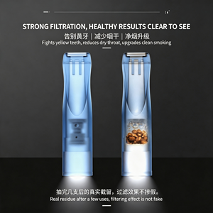 Embouts de filtre à cigarettes jetables, design bleu élégant, filtration microporeuse, embout de cigarette filtrant jetable - Product Image 4