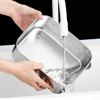 Boîte de rangement carrée pour réfrigérateur, boîte de congélation pour raviolis, boîtes de conservation alimentaire hermétiques en acier inoxydable avec couvercles