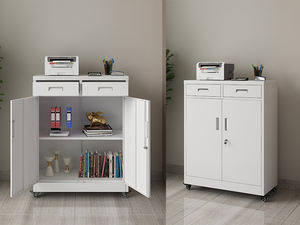 Soporte de gabinete de <span class=keywords><strong>impresora</strong></span> de metal resistente, mesa de <span class=keywords><strong>impresora</strong></span> grande con almacenamiento de archivo de cajón <span class=keywords><strong>para</strong></span> oficina en casa, copiadora, <span class=keywords><strong>computadora</strong></span> - Product Image 4