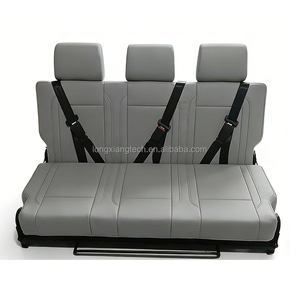 Sedile Letto Pieghevole LXRV Personalizzabile in Larghezza, Colore e Materiale, Regolabile Manualmente per Camper e Van, per 3 Persone - Product Image 2