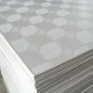 Carreaux <span class=keywords><strong>de</strong></span> plafond en plaques <span class=keywords><strong>de</strong></span> plâtre enduits <span class=keywords><strong>de</strong></span> vinyle laminé PVC 60x60 bon marché conçus pour les plaques <span class=keywords><strong>de</strong></span> plâtre - Product Image 2