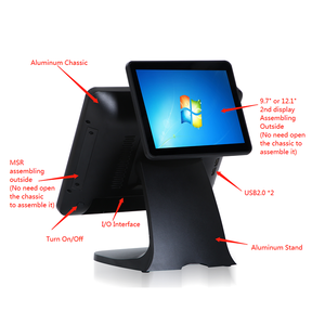 Monitor de pantalla táctil capacitiva LCD de 15 pulgadas, sistema POS, Terminal todo en uno - Product Image 4