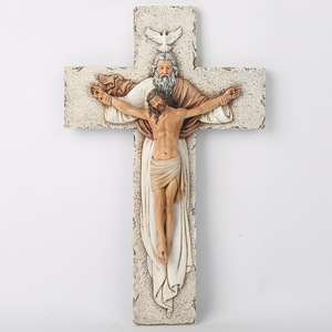 Adornos Religiosos de Cruz, Decoraciones de Pared para el Hogar y la Iglesia de Pascua, Artesanías de Resina - Product Image 6