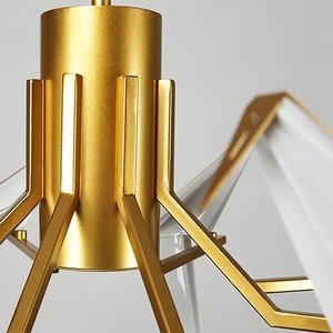 L'hôtel villa décoration éclairage 6W chaque oiseau cage en laiton lustre plafonnier lampe d'or a mené <span class=keywords><strong>la</strong></span> lumière pendante - Product Image 4