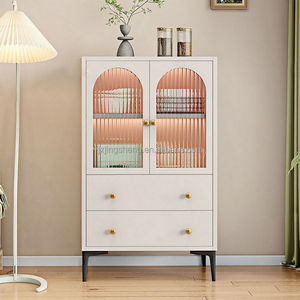 סלון בסגנון נורדי-סלון מודרני עמיד רב-פונקציונלי קיר אחסון רכוב - Product Image 6