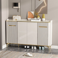 Meubles de salon au design moderne, armoire à chaussures en bois, console d'entrée, armoires à chaussures