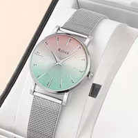 Montre à quartz dégradé de conception simple de luxe pour accessoire populaire de style explosion pour dames
