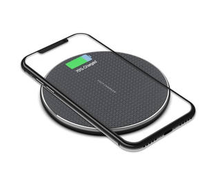 Chargeur sans fil ultra fin en métal 10W 15W, tapis de <span class=keywords><strong>charge</strong></span> rapide avec écran LED pour Samsung iphone huawei <span class=keywords><strong>xiaomi</strong></span> - Product Image 1