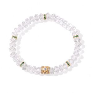 Bracelets et joncs pour femmes Dylam Dainty en pierres naturelles, bracelet à perles en argent 925, cordes élastiques, longueur réglable - Product Image 1