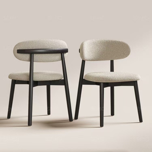 Sillas de Comedor de Lujo Estilo Francés Moderno <span class=keywords><strong>Cesca</strong></span> con Estructura Metálica y Tapizado Teddy - Product Image 1