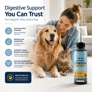 Gel de <span class=keywords><strong>Charbon</strong></span> <span class=keywords><strong>Actif</strong></span> Haute Puissance pour Animaux de Compagnie – Complément de Soutien pour la Liaison des Toxines et le Soulagement des Maux d'Estomac – Saveur Bœuf – 60ml – Marque Privée - Product Image 2