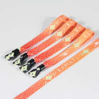 Benutzer definierte Polyester Stoff gewebt Rfid Armband Armband für Festival Events Party