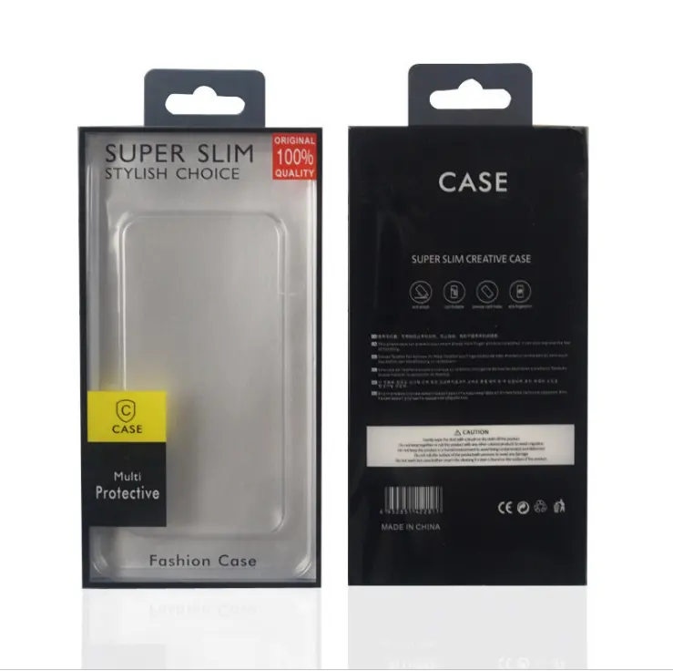 Aangepaste Gedrukt Blister Retail Plastic Mobiele Telefoon Smartphone Gsm Case Verpakking Box Voor Iphone Case