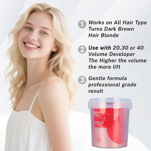 Décolorant capillaire 1000g, grande capacité, qualité professionnelle, poudre décolorante douce pour cheveux foncés, extra forte, éclaircissement 9 niveaux - Product Image 4