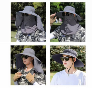 Personalizado de ala ancha protección solar UPF50 + Unisex de secado rápido impermeable Boonie pesca cubo pescador sombrero <span class=keywords><strong>con</strong></span> solapa para el cuello - Product Image 2