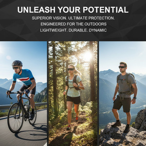 Lunettes de protection sportives avec 3 lentilles interchangeables, résistantes aux chocs, pour la chasse en plein air, le cyclisme, le paintball, unisexes - Product Image 4