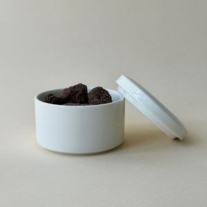Modern Minimalist Glossy Ceramic Lava Stone Diffuser Natural Volcanic Rock Fireless Aromatherapy <strong>Small</strong> Decorative Ornament - Product Image 3