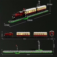 Reobrix 66807 2026 Nouveau Kit de Modélisme MOC City GWR 5700 Train à Vapeur avec Rails et Briques – Cadeau pour Adultes – Ensembles de Blocs de Construction