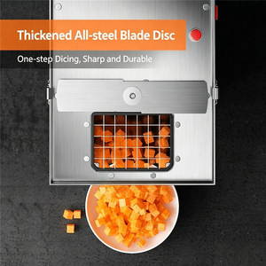 Máquina Eléctrica de Acero Inoxidable para Cortar Verduras en Cubos, de Alta Resistencia, para Uso en Mesa - Product Image 4