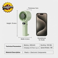 Mini-ventilateur d'été personnalisé en gros pour usine, ventilateur portable haute vitesse 199, rechargeable USB-C, petit ventilateur personnel turbo