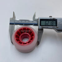 Roues de haute dureté 62 mm x 33 mm pour patins à roulettes quad, en PU, rebondissantes et lumineuses