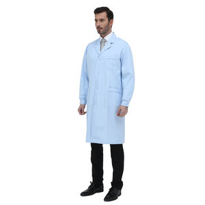 Uniformes de soins infirmiers médicaux uniformes de médecin à manches courtes ensembles de gommage clinique à manches longues hauts pantalons blouse de laboratoire uniforme bleu - Product Image 4