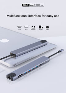 Base de Conexión para Laptop SYONG para 4 Monitores, Base de Conexión 9 en 1 con Monitor Dual para Dell <span class=keywords><strong>HP</strong></span>, Sistema Win10 32/64, MAC OS10.9 o Superior - Product Image 2