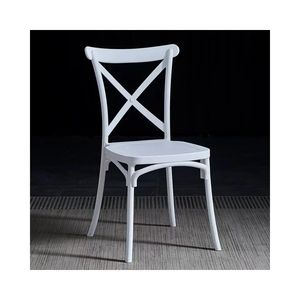 Medieval Style Restaurant Pub <b>Chair</b> Cross Back Colorful Plastic <b>Dining</b> Room Furniture <b>Chairs</b> - Product Image 1