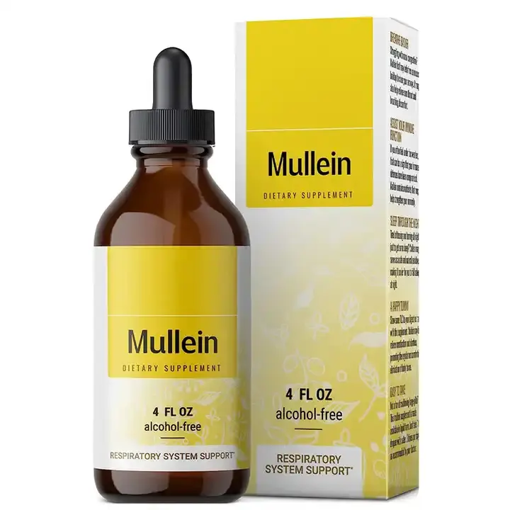 Biocaro OEM mullein سائل استخراج أوراق mullein وقطرات الكلوروفيل لدعم العلامة التجارية الخاصة الجهاز التنفسي