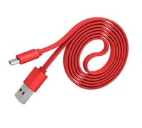 Câble de données Micro USB PINYI certifié CE RoHS, charge rapide 3A, blindage tressé, design plat coloré pour téléphone portable intelligent