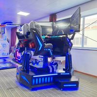 Equipo Comercial de Juego de Conducción Simulada en Realidad Virtual (VR) Dinámico de Tres Ejes y Tres Pantallas para Centros Comerciales, con Más de 700 Juegos de Realidad Virtual