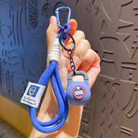 Porte-clés Kettlebell de fitness avec dragonne, pendentif 3D en forme d'équipement de sport, accessoires de gym, petit cadeau