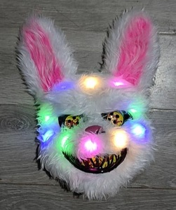 <span class=keywords><strong>Masque</strong></span> de <span class=keywords><strong>lapin</strong></span> effrayant Halloween LED effrayant <span class=keywords><strong>lapin</strong></span> sanglant lueur dans le noir <span class=keywords><strong>Masque</strong></span> de tueur d'<span class=keywords><strong>horreur</strong></span> Carnaval Effrayant <span class=keywords><strong>Masque</strong></span> de tête d'animal en peluche - Product Image 3