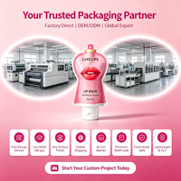 Pochette compressible personnalisée en forme de cœur, étanche, haute barrière, impression personnalisée, qualité alimentaire, emballage pour crème pour les mains 30ml