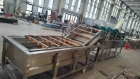 Automatische luchtbellenwasser en omkeerbare luchtdroogmachine voor de verwerking van groenten en fruit, wasapparatuur voor voedselfabrieken