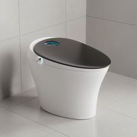 WC intelligent avec bidet intégré, chasse d'eau automatique par capteur, siège chauffant, télécommande et fonctionnement automatique