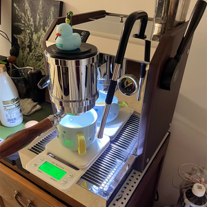 Bomba rotativa de doble caldera independiente, superventas, moderna, semiautomática, máquina comercial italiana <span class=keywords><strong>para</strong></span> café expreso, máquina de café - Product Image 2
