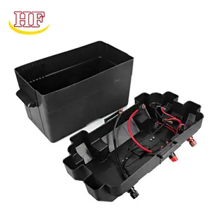 Hot Sale Camping 12V Plastic Battery Box Waterproof Battery Box With Dual USB Socket For Caravan Auto Rv