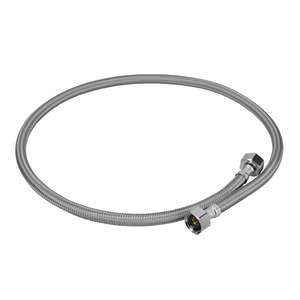 Foset-Fregadero de vinilo gris de 100 cm para baño, manguera de 1/2x1/2 pulgadas, fabricada con materiales de latón EPDM ABS - Product Image 2