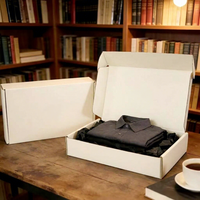 Boîtes d'emballage personnalisées pour vêtements avec logo, boîtes d'expédition moyennes, boîtes en papier pour chapeaux et emballages pour vêtements