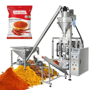 Popular Design 500g Back Side Sealing Bag Curry Chilli Spice Powder Filling Packaging Machine