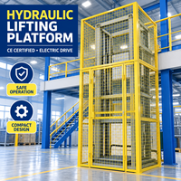 Monte-charge vertical hydraulique pour entrepôt, capacité et taille de plateforme personnalisables
