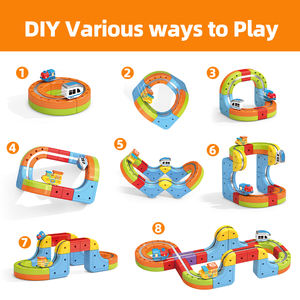 <span class=keywords><strong>Train</strong></span> <span class=keywords><strong>électrique</strong></span> créatif magnétique avec rails, ensemble de rails, Maglev DIY CUBE, jouets éducatifs pour enfants, voiture, chemin de fer avec panneaux de signalisation - Product Image 3